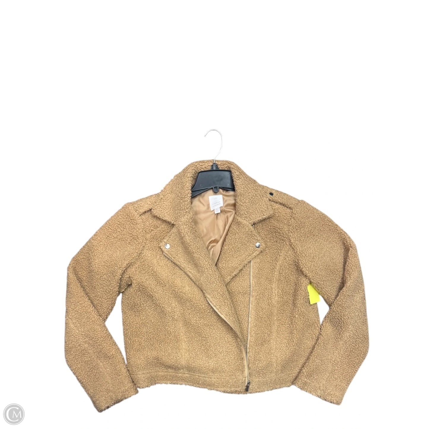 Jacket Faux Fur & Sherpa By Lc Lauren Conrad In Tan, Size: L