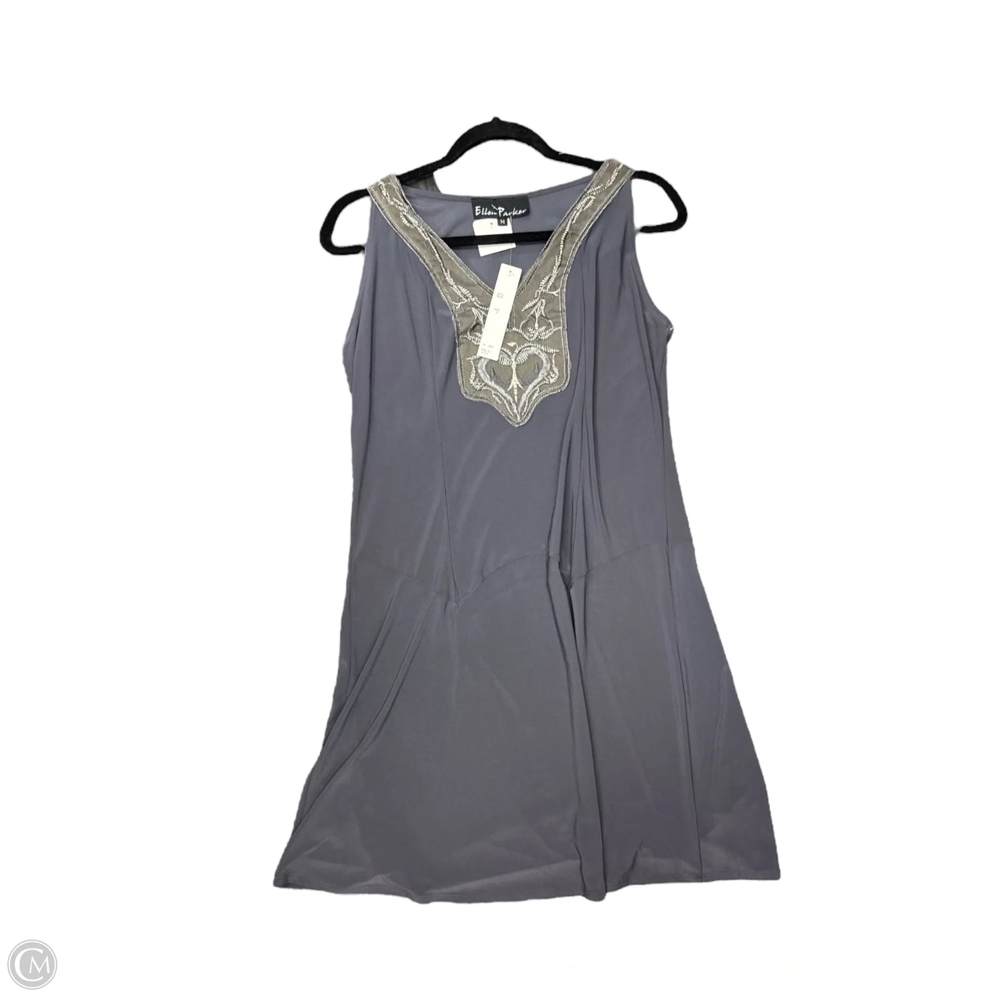 Dress Casual Midi By Clothes Mentor In Grey, Size: M