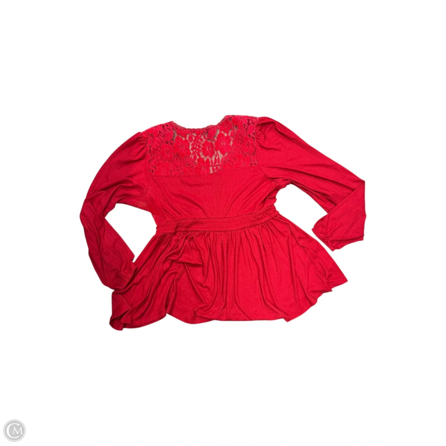Top Long Sleeve By Torrid In Red, Size: 2x