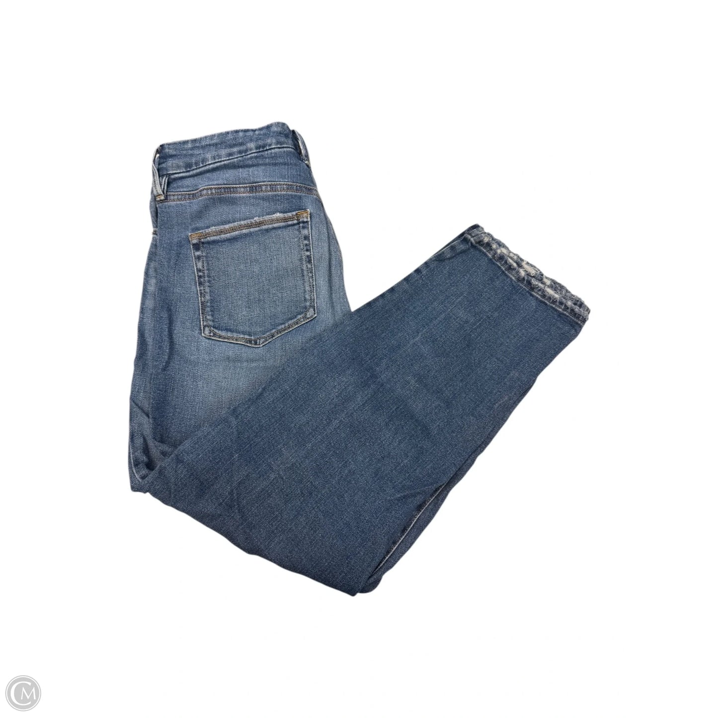 Jeans Straight By Good American In Blue Denim, Size: 14