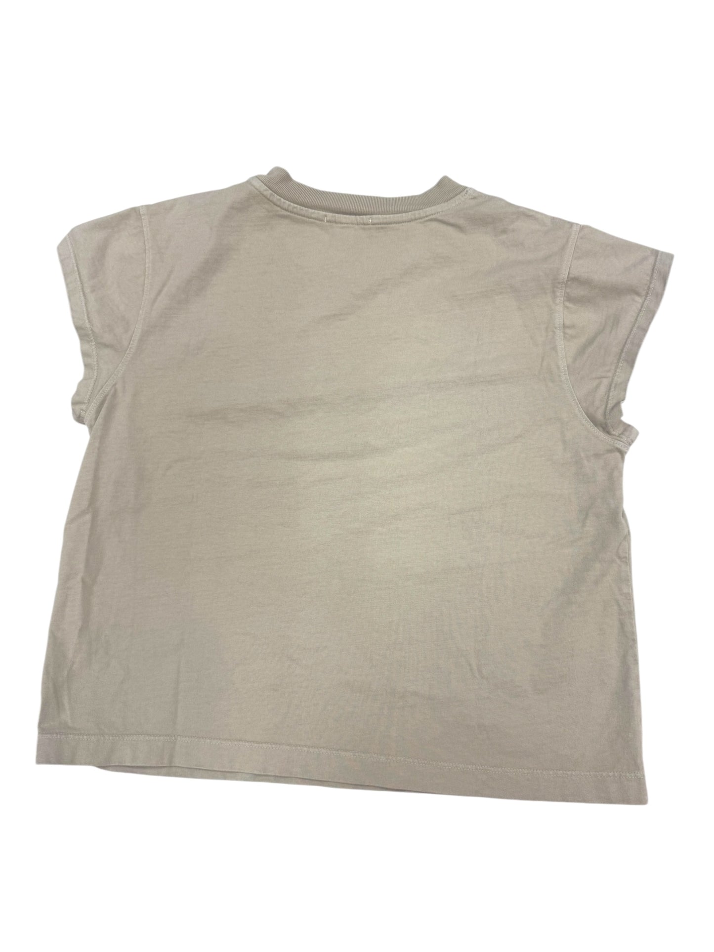 Top Short Sleeve Designer By Agolde In Tan, Size: S