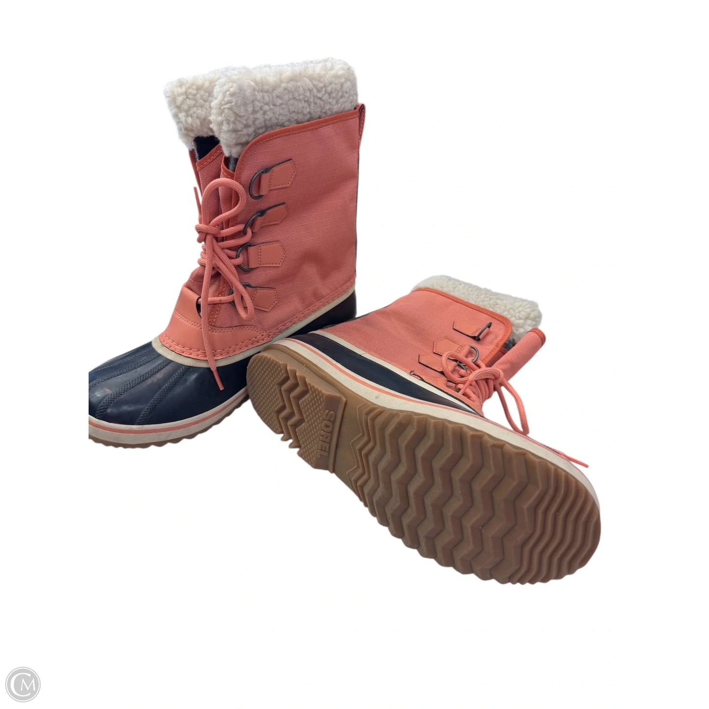 Boots Snow By Sorel In Peach, Size: 11