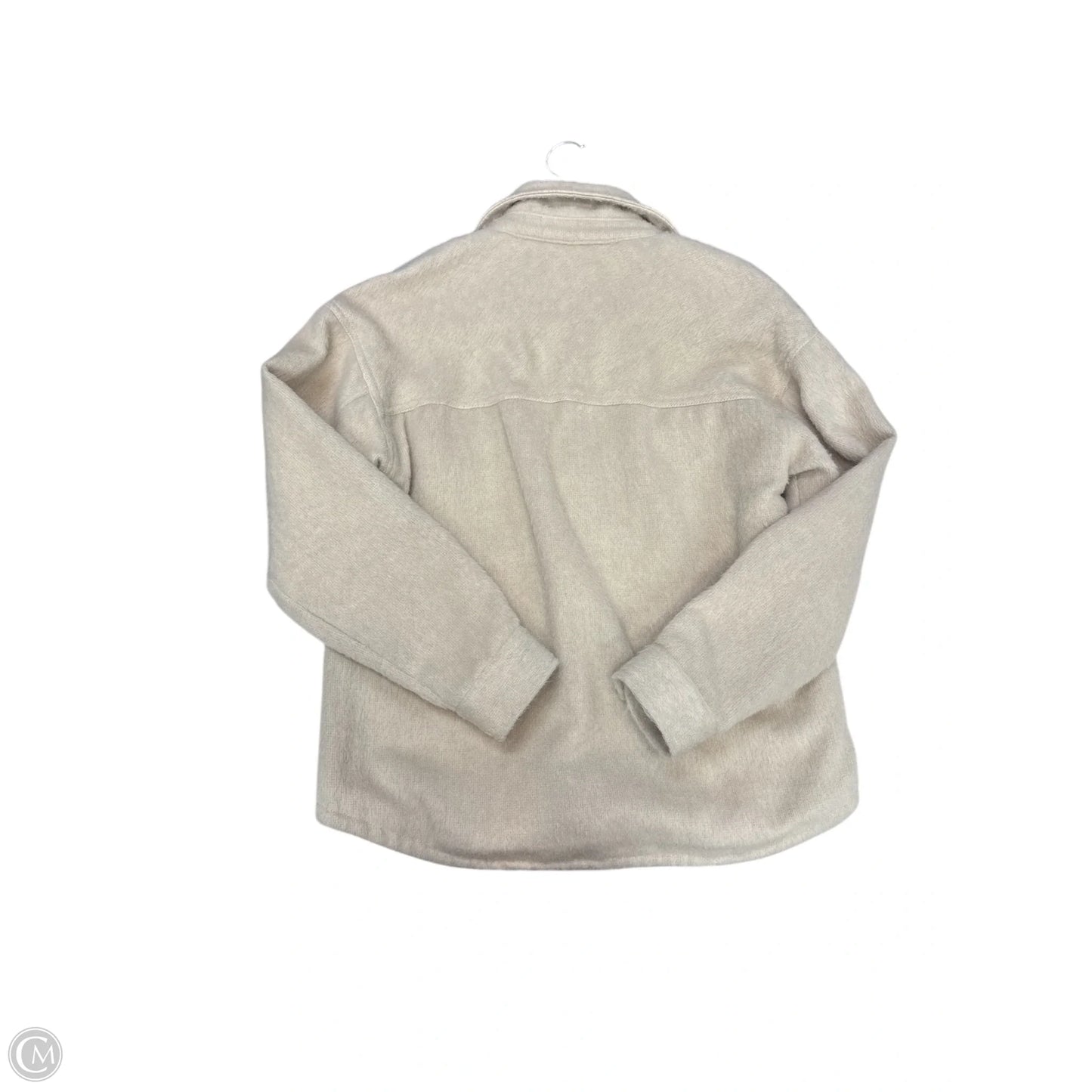 Jacket Shirt By Thread And Supply In Beige, Size: M