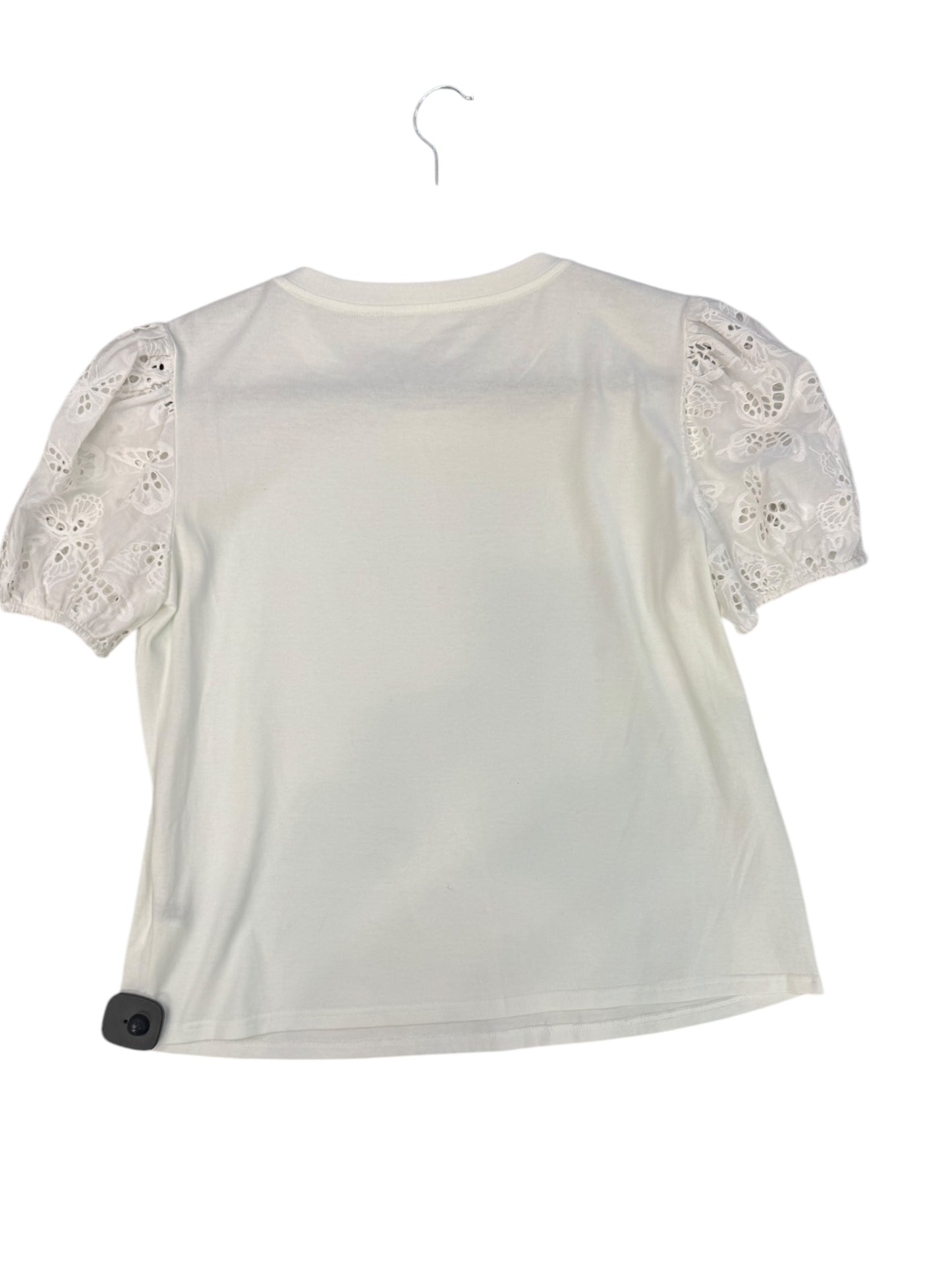 Top Short Sleeve Designer By Kate Spade In White, Size: Xl