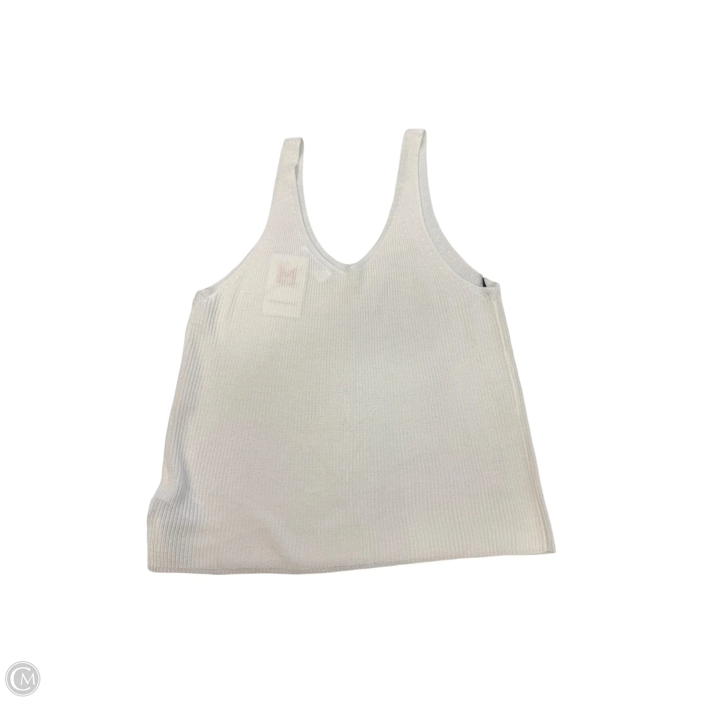 Top Sleeveless By Double Zero In White, Size: L