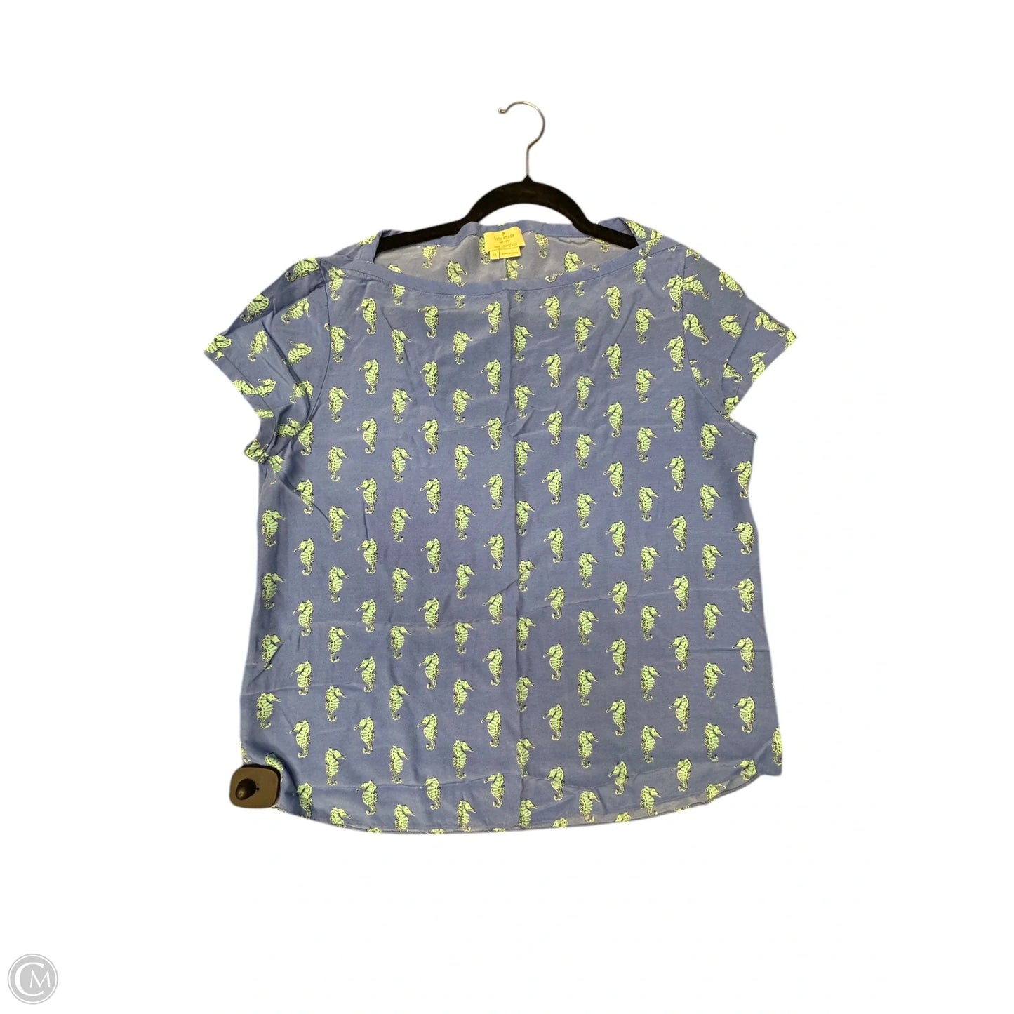 Top Short Sleeve Designer By Kate Spade In Blue, Size: S