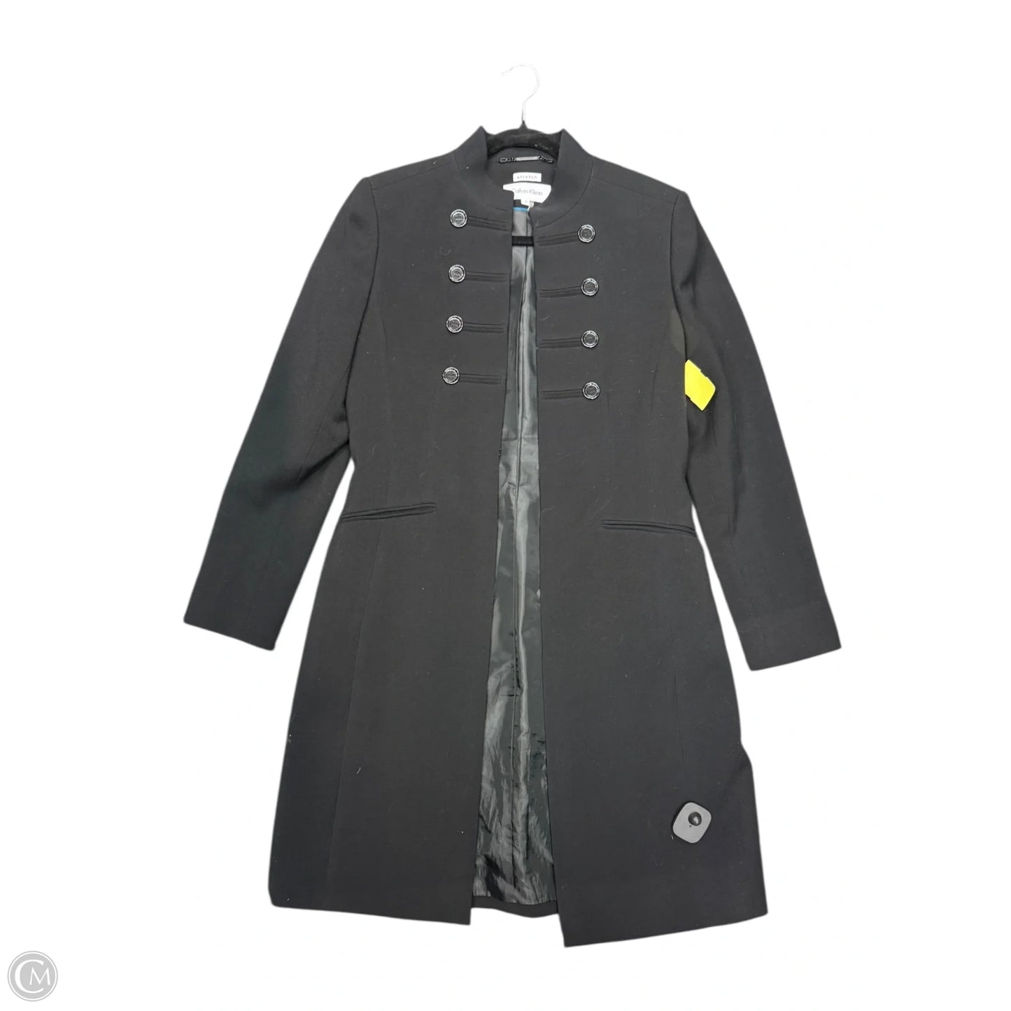 Coat Peacoat By Calvin Klein In Black, Size: M