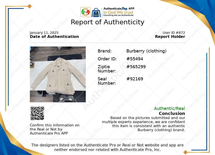 Jacket Luxury Designer By Burberry In Tan, Size: S