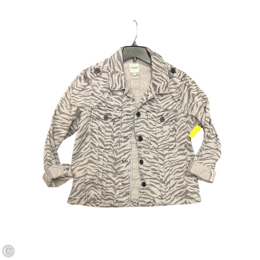 Jacket Denim By Kensie In Animal Print, Size: L
