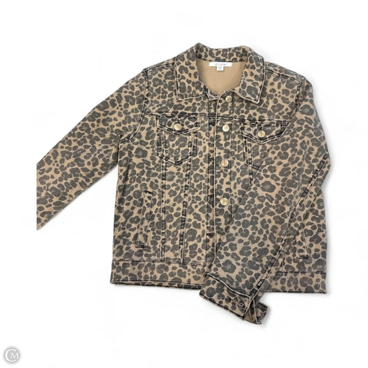 Jacket Denim By Sts Blue In Animal Print, Size: Xs