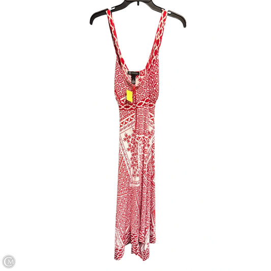 Dress Casual Maxi By Inc In Red & White, Size: M