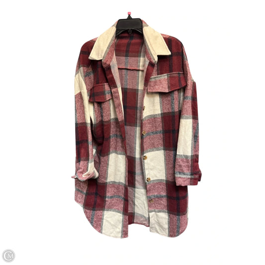 Dress Casual Midi By Shein In Plaid Pattern, Size: L