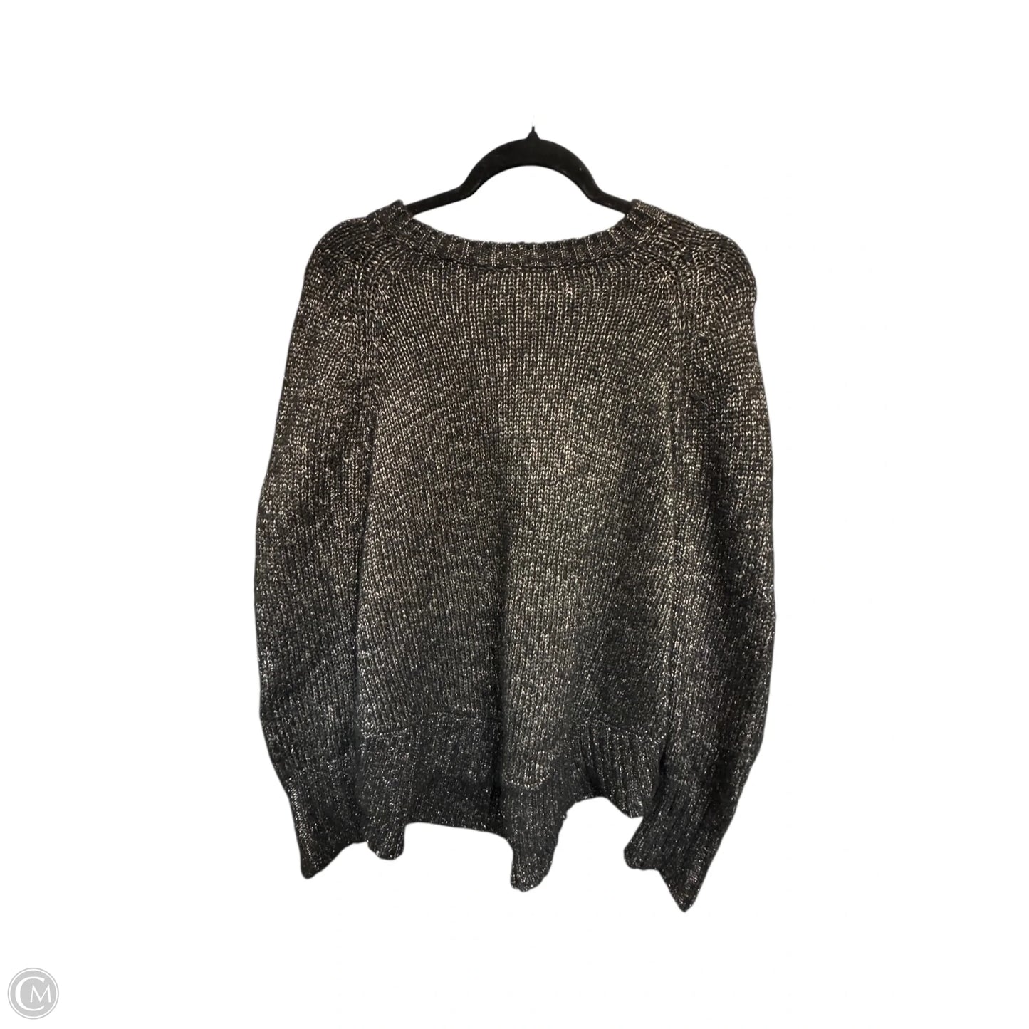 Sweater Designer By Michael Kors In Black & Gold, Size: S