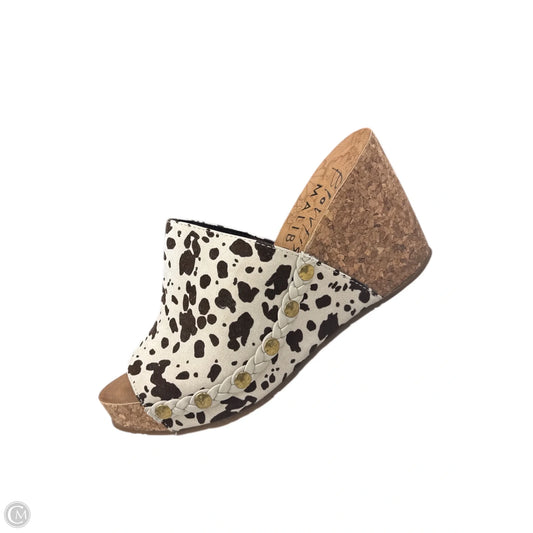 Sandals Heels Block By Blowfish In Animal Print, Size: 9
