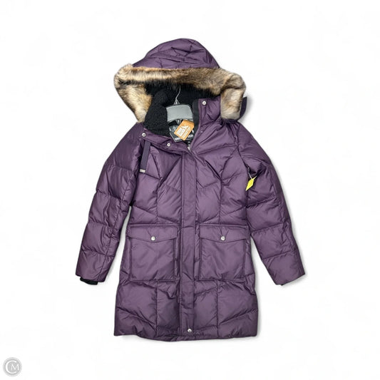 Coat Puffer & Quilted By Eddie Bauer In Purple, Size: Xs