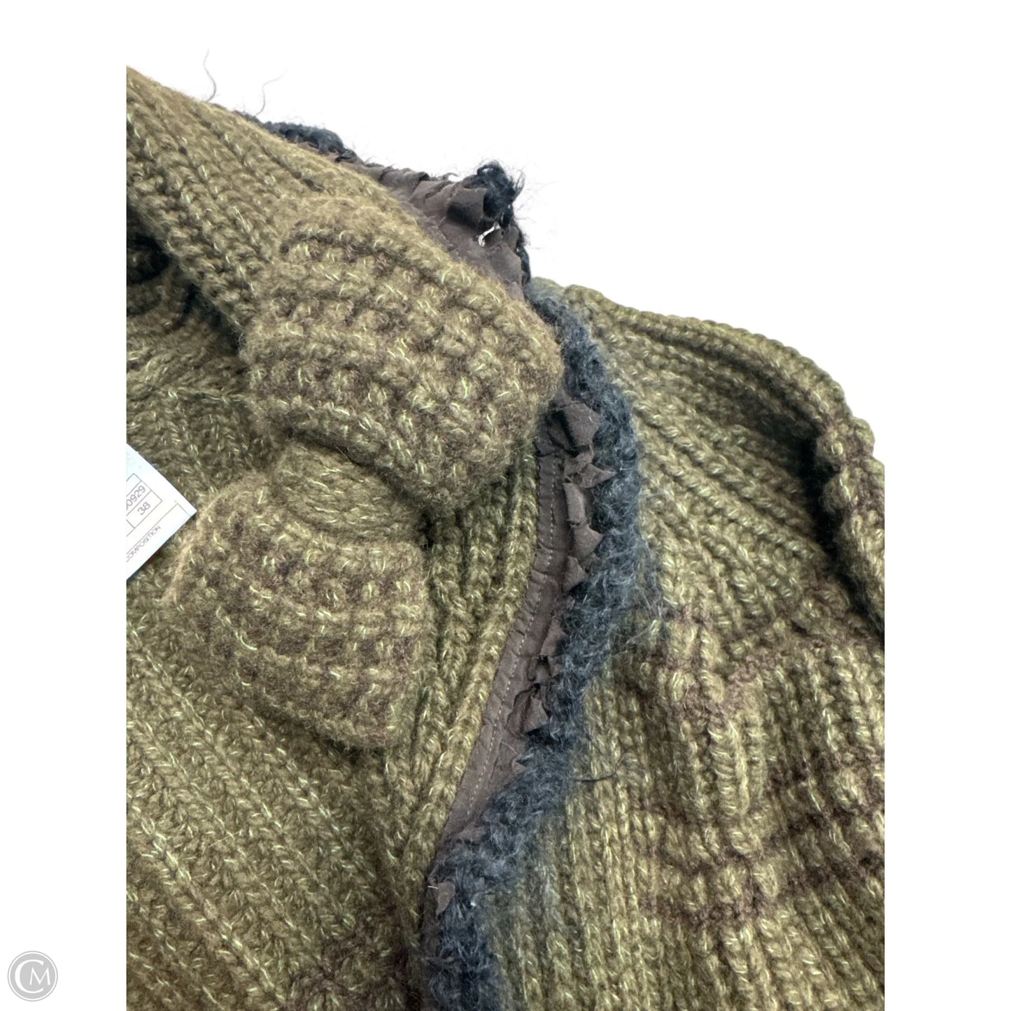 Sweater Cardigan Luxury Designer By Chanel In Green, Size: M