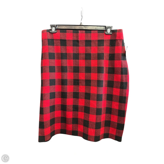 Skirt Maxi By Chaps In Black & Red, Size: Xl