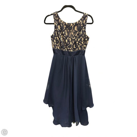 Dress Party Midi By Eliza J In Navy, Size: 4