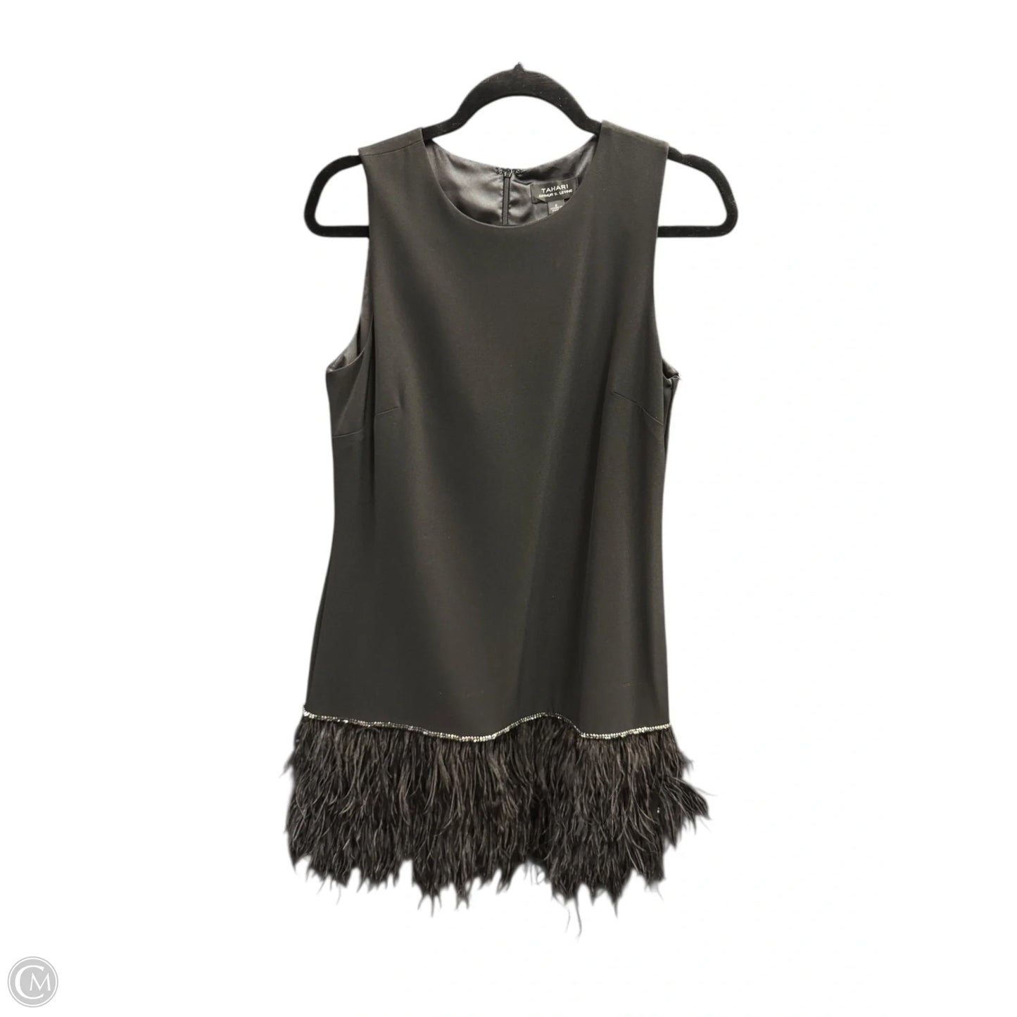 Dress Party Midi By Tahari In Black, Size: 6