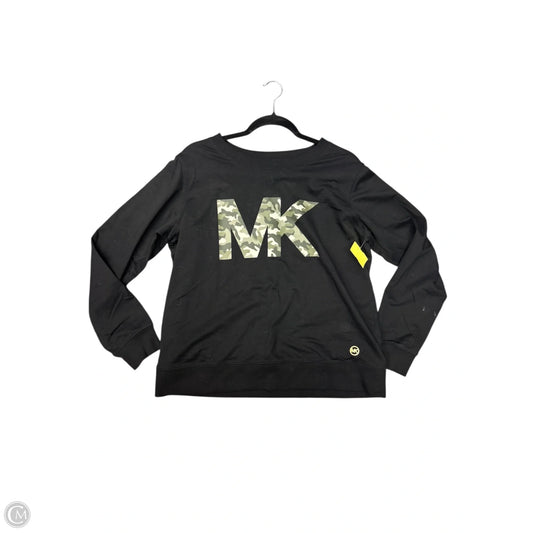 Sweatshirt Designer By Michael Kors In Black, Size: L