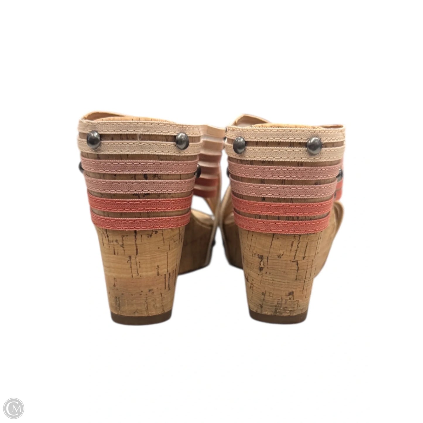 Sandals Heels Wedge By Lucky Brand In Pink, Size: 7.5