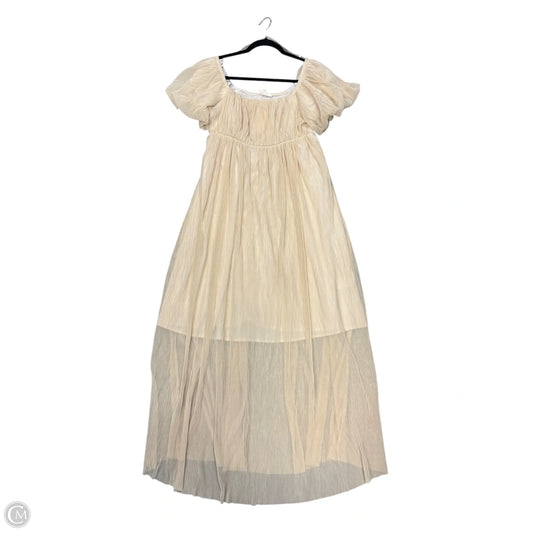 Dress Casual Maxi By Listicle In Cream, Size: L