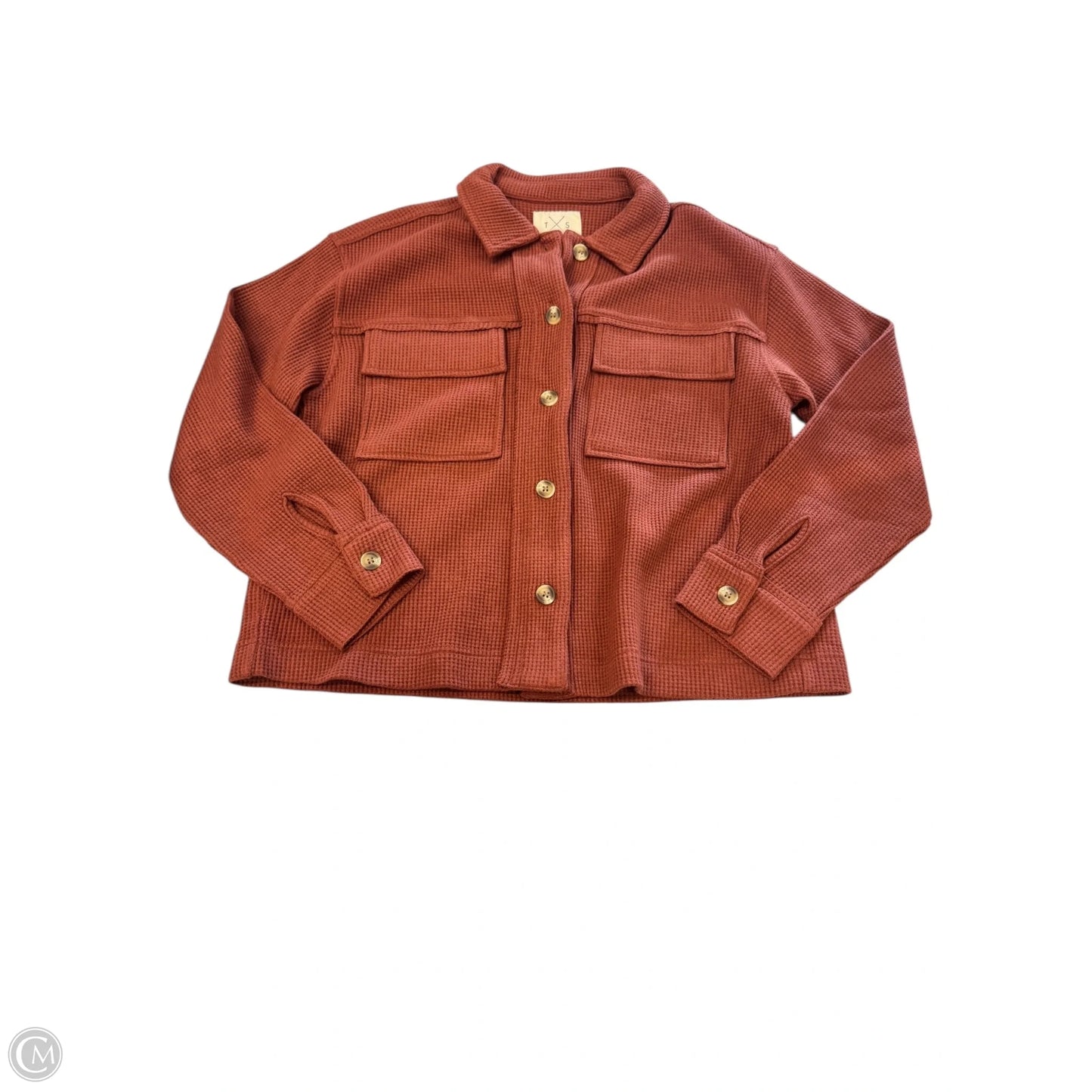 Jacket Shirt By Thread And Supply In Orange, Size: Xs