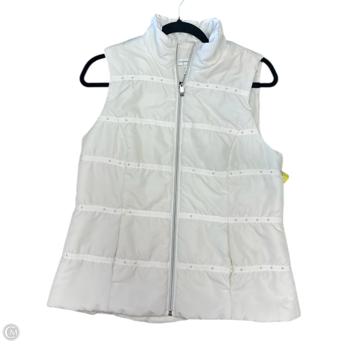 Vest Puffer & Quilted By Christopher And Banks In White, Size: S