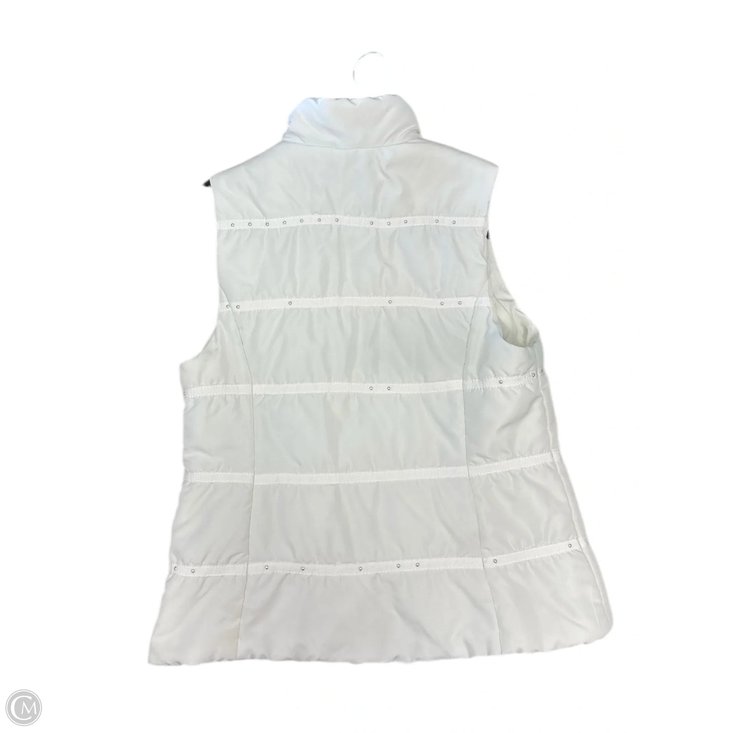 Vest Puffer & Quilted By Christopher And Banks In White, Size: S