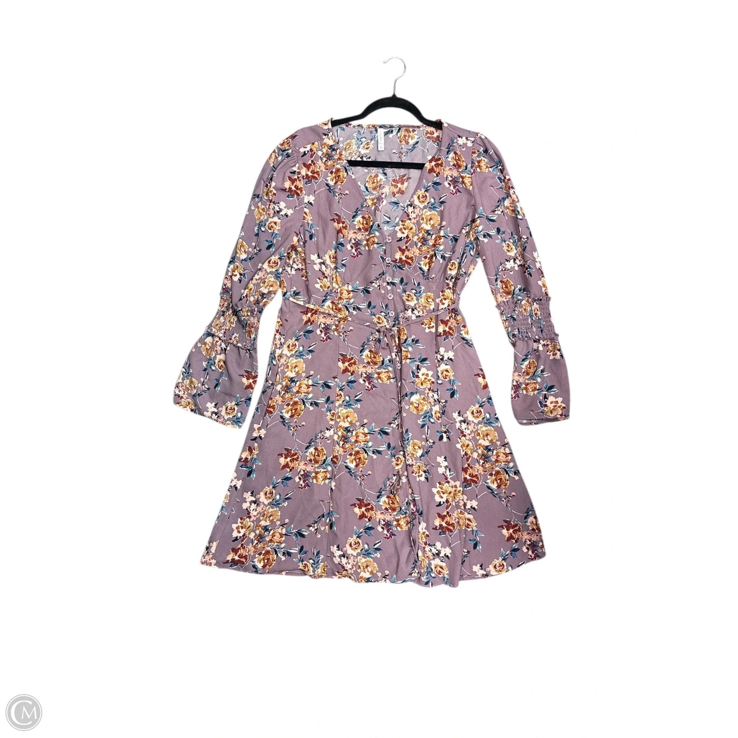 Dress Casual Midi By Xhilaration In Floral Print, Size: 12