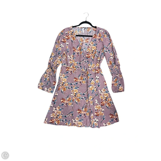 Dress Casual Midi By Xhilaration In Floral Print, Size: 12
