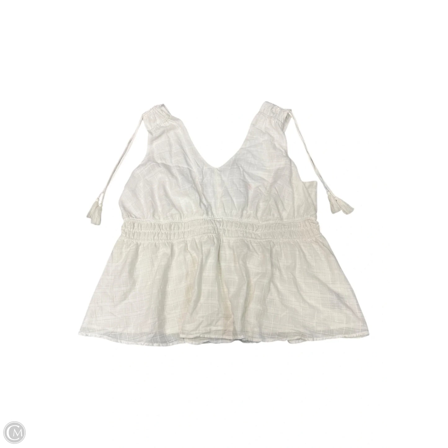 Top Sleeveless By Torrid In White, Size: 3x