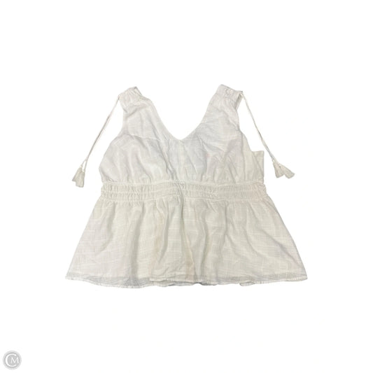 Top Sleeveless By Torrid In White, Size: 3x