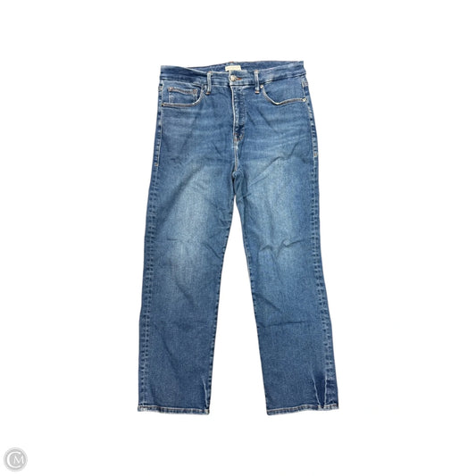 Jeans Straight By Good American In Blue Denim, Size: 14