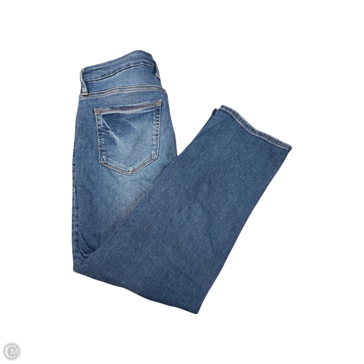 Jeans Straight By Good American In Blue Denim, Size: 14