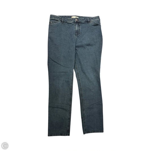 Jeans Skinny By J. Jill In Blue Denim, Size: 12