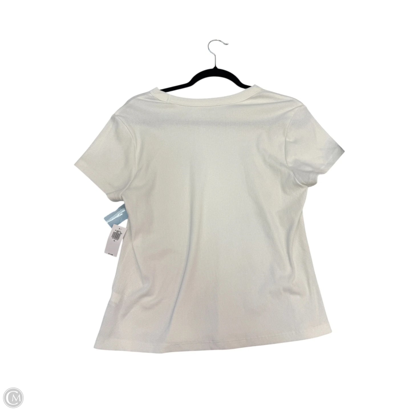Top Short Sleeve Basic By Old Navy In White, Size: Xl