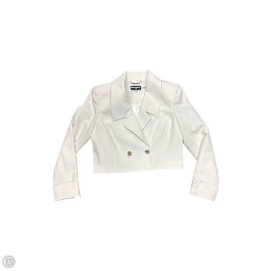 Blazer Designer By Karl Lagerfeld In White, Size: L