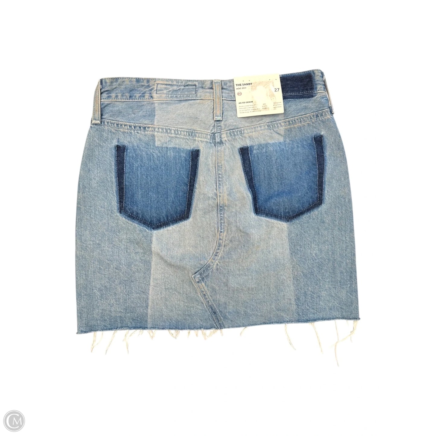 Skirt Designer By Adriano Goldschmied In Blue Denim, Size: 4