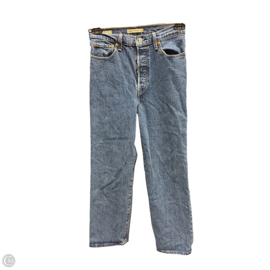 Jeans Straight By Levis In Blue Denim, Size: 6