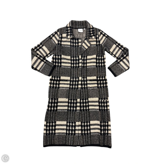 Coat Other By Cyrus Knits In Black & Tan, Size: S