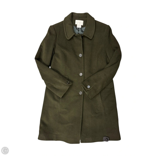 Coat Wool By Worthington In Green, Size: L