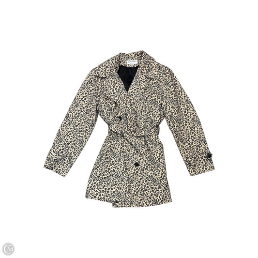Jacket Windbreaker By Clothes Mentor In Leopard Print, Size: L