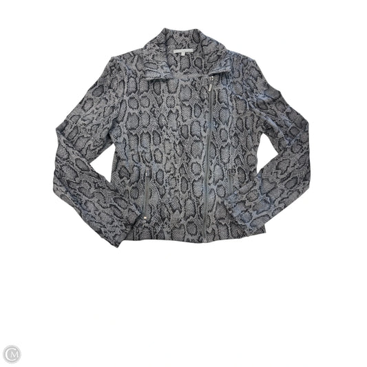Jacket Moto By Cmc In Snakeskin Print, Size: M