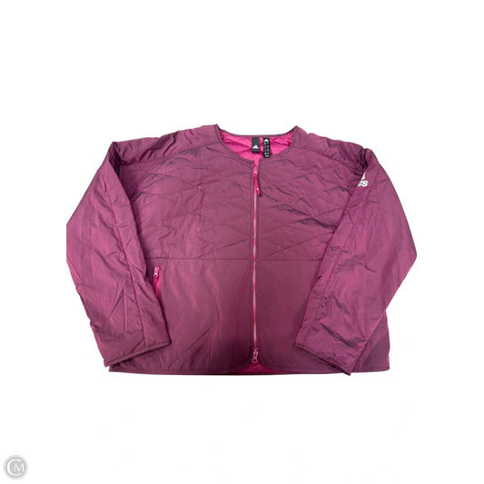 Jacket Windbreaker By Adidas In Purple, Size: M