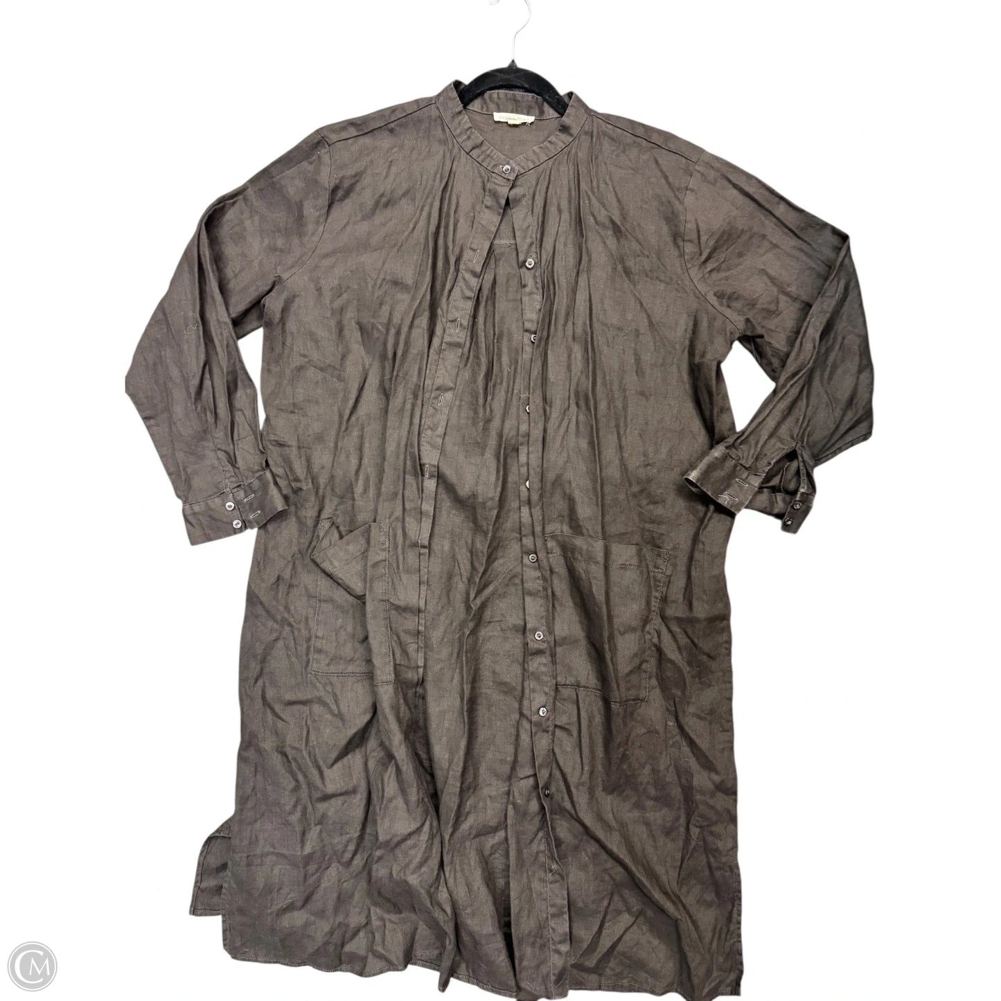 Dress Casual Maxi By Eileen Fisher In Brown, Size: 14