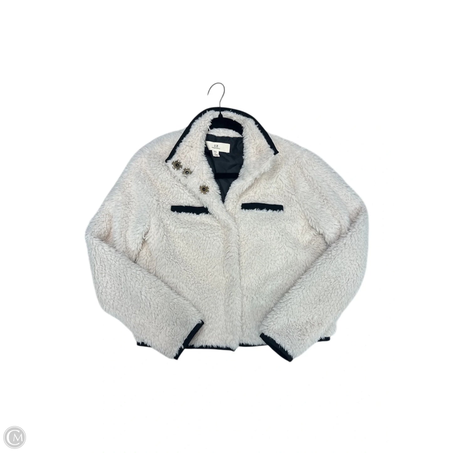 Jacket Faux Fur & Sherpa By Thread And Supply In Cream, Size: S