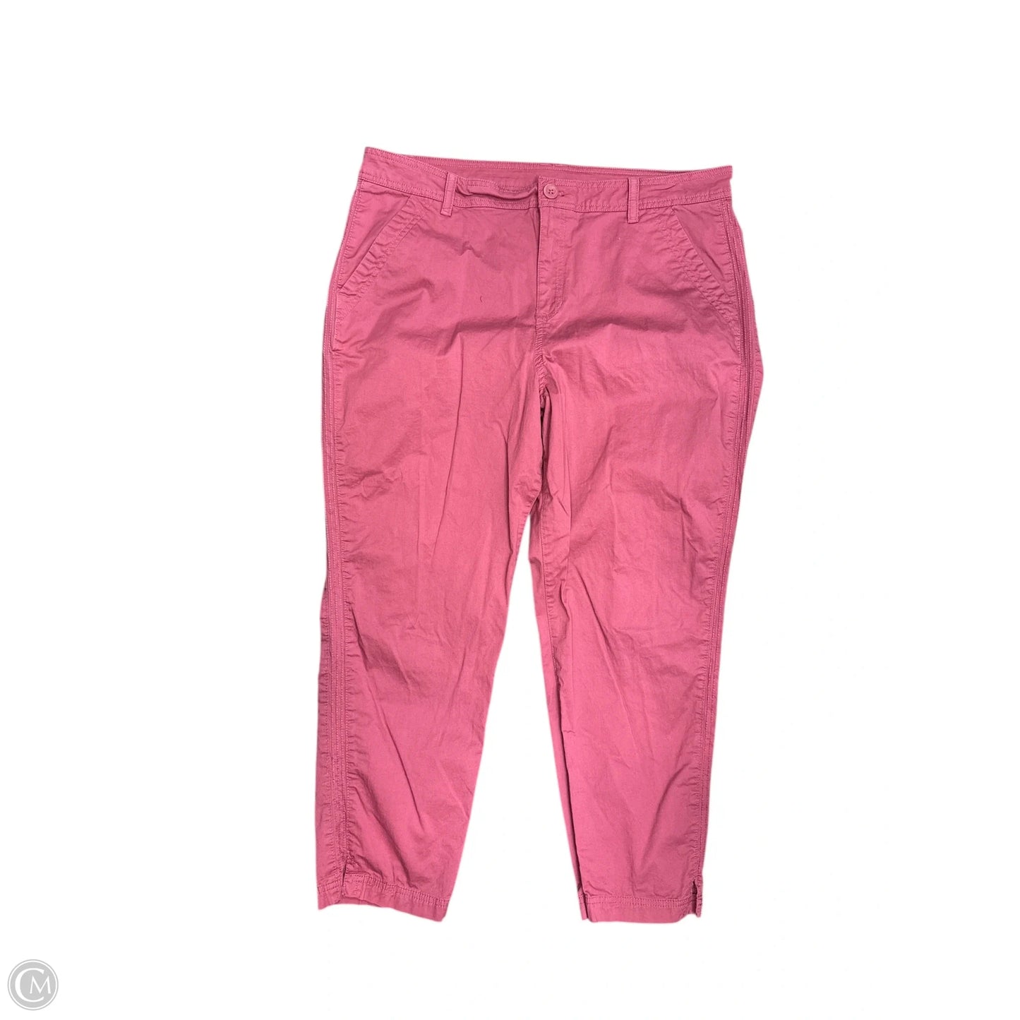 Pants Cropped By Eddie Bauer In Pink, Size: 16
