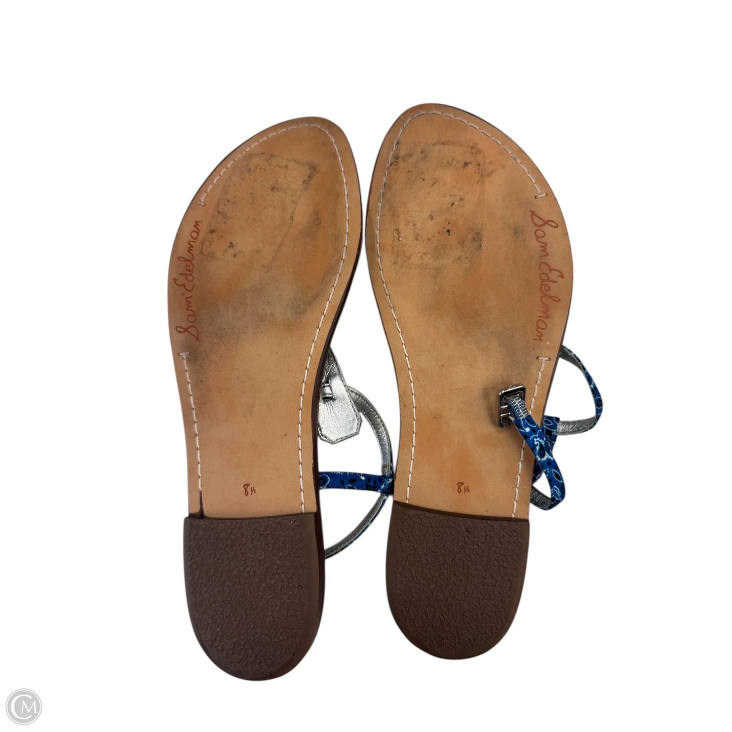 Sandals Flats By Sam Edelman In Blue, Size: 8.5
