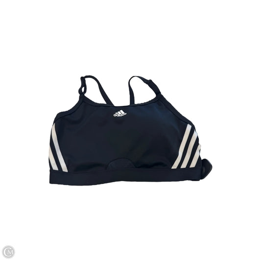 Athletic Bra By Adidas In Black, Size: 1x